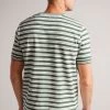 Ted Baker Green Vadell Short Sleeved Regular Fit Striped T-Shirt 2 Ted Baker Green Vadell Short Sleeved Regular Fit Striped T-Shirt -Ted Baker Shop D90601s2