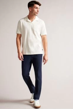 Ted Baker Arkes Short Sleeved Regular Fit White Polo Shirt -Ted Baker Shop D90602s3