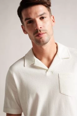 Ted Baker Arkes Short Sleeved Regular Fit White Polo Shirt -Ted Baker Shop D90602s4