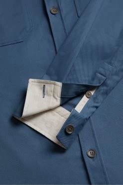 Ted Baker Hasting Blue Long Sleeved Twill Overshirt 11 Ted Baker Hasting Blue Long Sleeved Twill Overshirt -Ted Baker Shop D90613s5