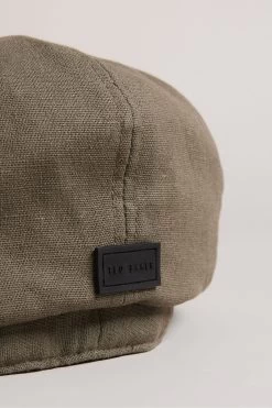 Ted Baker Green Fosster Linen Bakerboy Hat 6 Ted Baker Green Fosster Linen Bakerboy Hat -Ted Baker Shop D90617s2
