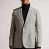 Ted Baker Grey Luccaj Slim Fit Wool Jacket -Ted Baker Shop D90618s