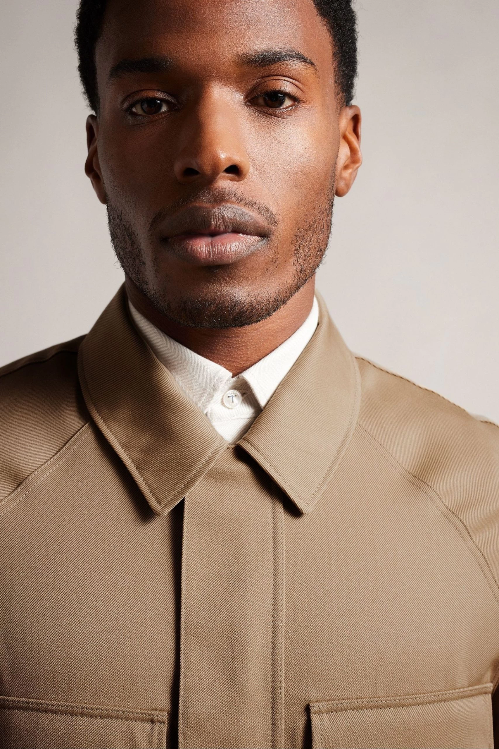 Ted Baker Finnj Natural Raglan Sleeve Jacket 6 Ted Baker Finnj Natural Raglan Sleeve Jacket - Image 4