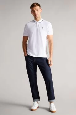 Ted Baker Grey Camdn Short Sleeve Polo Shirt