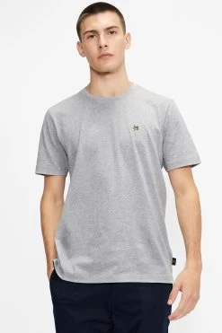 Ted Baker Grey Oxford Short Sleeve T-Shirt