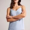 Ted Baker Blue Andreno Strappy Cami With Rouleaux Trims 1 Ted Baker Blue Andreno Strappy Cami With Rouleaux Trims -Ted Baker Shop M71631s