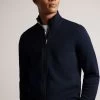 Ted Baker Blue Tymos Long Sleeved Regular Fit Zip Through Sweatshirt 1 Ted Baker Blue Tymos Long Sleeved Regular Fit Zip Through Sweatshirt -Ted Baker Shop M87882s
