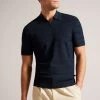 Ted Baker Blue Stree Short Sleeved Textured Polo 2 Ted Baker Blue Stree Short Sleeved Textured Polo -Ted Baker Shop M87889s