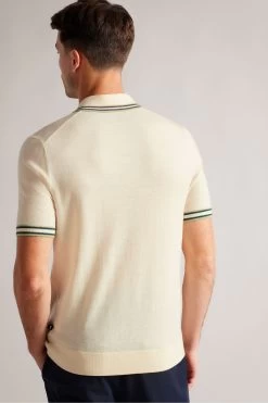 Ted Baker Pierrot Cream Short Sleeved Regular Polo 7 Ted Baker Pierrot Cream Short Sleeved Regular Polo -Ted Baker Shop M87892s2