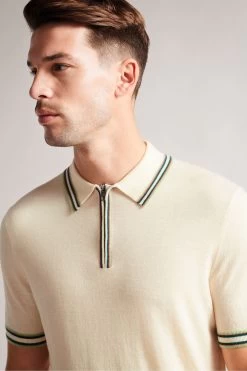 Ted Baker Pierrot Cream Short Sleeved Regular Polo 9 Ted Baker Pierrot Cream Short Sleeved Regular Polo -Ted Baker Shop M87892s4