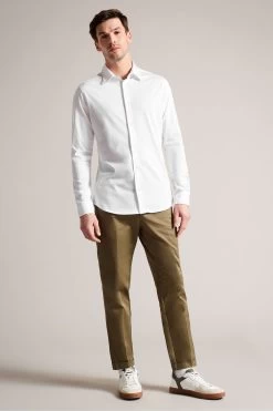 Ted Baker Marros White Long Sleeve Jersey Shirt 9 Ted Baker Marros White Long Sleeve Jersey Shirt -Ted Baker Shop M87899s3