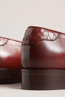 Ted Baker Seyie Brown Crocodile Effect Double Monk Formal Shoes 9 Ted Baker Seyie Brown Crocodile Effect Double Monk Formal Shoes -Ted Baker Shop M91259s4