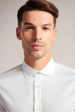 Ted Baker Bellow White Long Sleeve Stretch Smart Shirt -Ted Baker Shop M91388s4