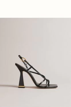 Ted Baker Cayena Black Strappy Heeled - 90mm Sandals