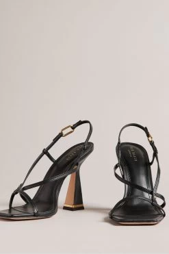 Ted Baker Cayena Black Strappy Heeled - 90mm Sandals 8 Ted Baker Cayena Black Strappy Heeled - 90mm Sandals -Ted Baker Shop M91706s3