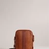 Ted Baker Natural Everton Striped Pu Large Flight Bag