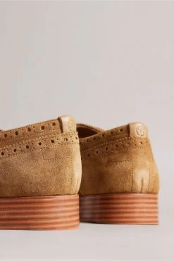 Ted Baker Natural Ammais Formal Suede Brogue Shoes 10 Ted Baker Natural Ammais Formal Suede Brogue Shoes -Ted Baker Shop M91748s4