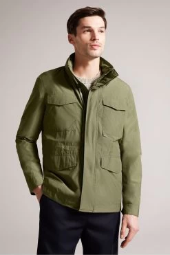 Ted Baker Green Garceea Nylon Field Jacket 8 Ted Baker Green Garceea Nylon Field Jacket -Ted Baker Shop M91811s2