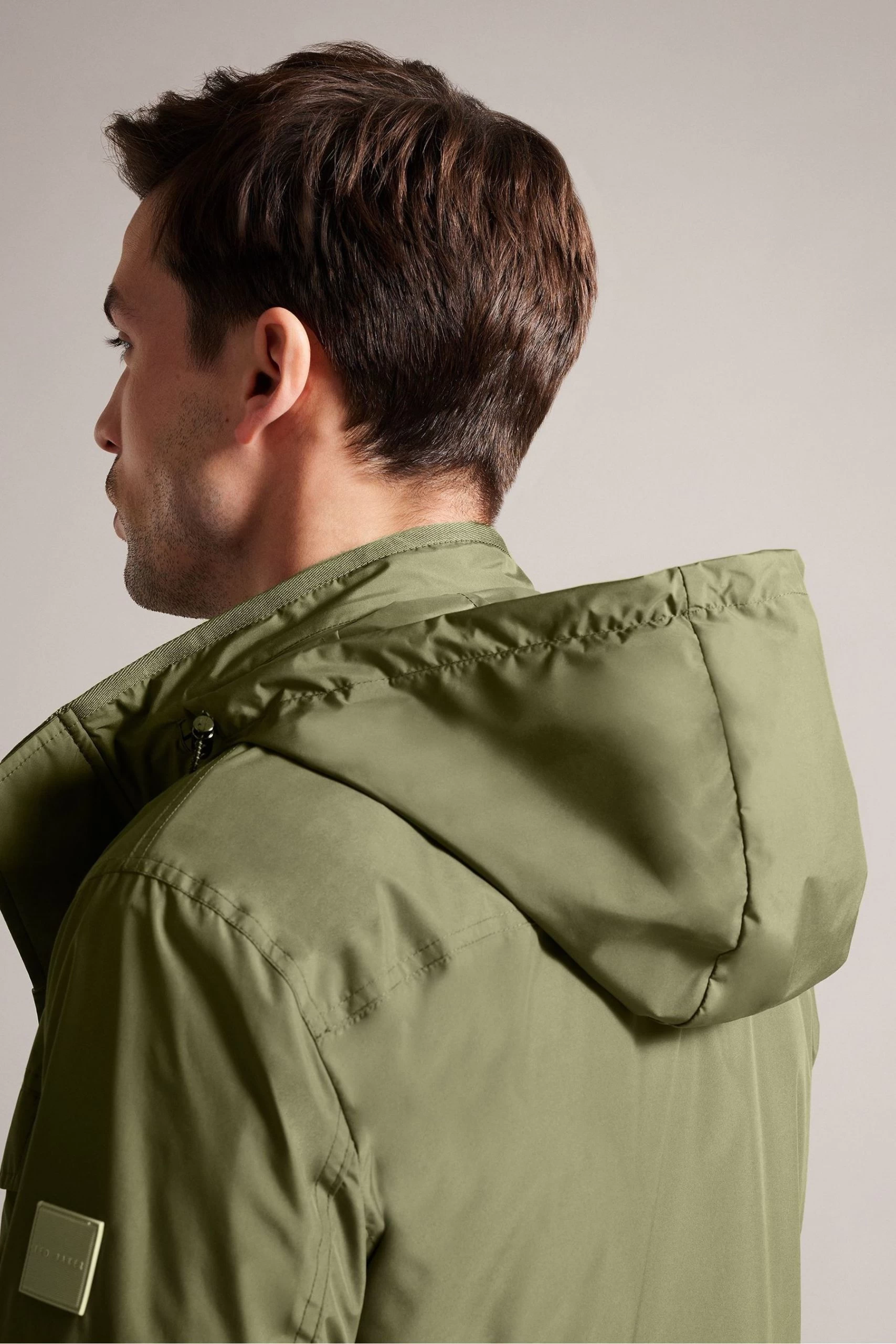 Ted Baker Green Garceea Nylon Field Jacket 6 Ted Baker Green Garceea Nylon Field Jacket - Image 4