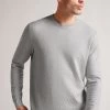 Ted Baker Grey Dartell Long Sleeved Regular T Stitched Crew Neck T-Shirt -Ted Baker Shop M91813s