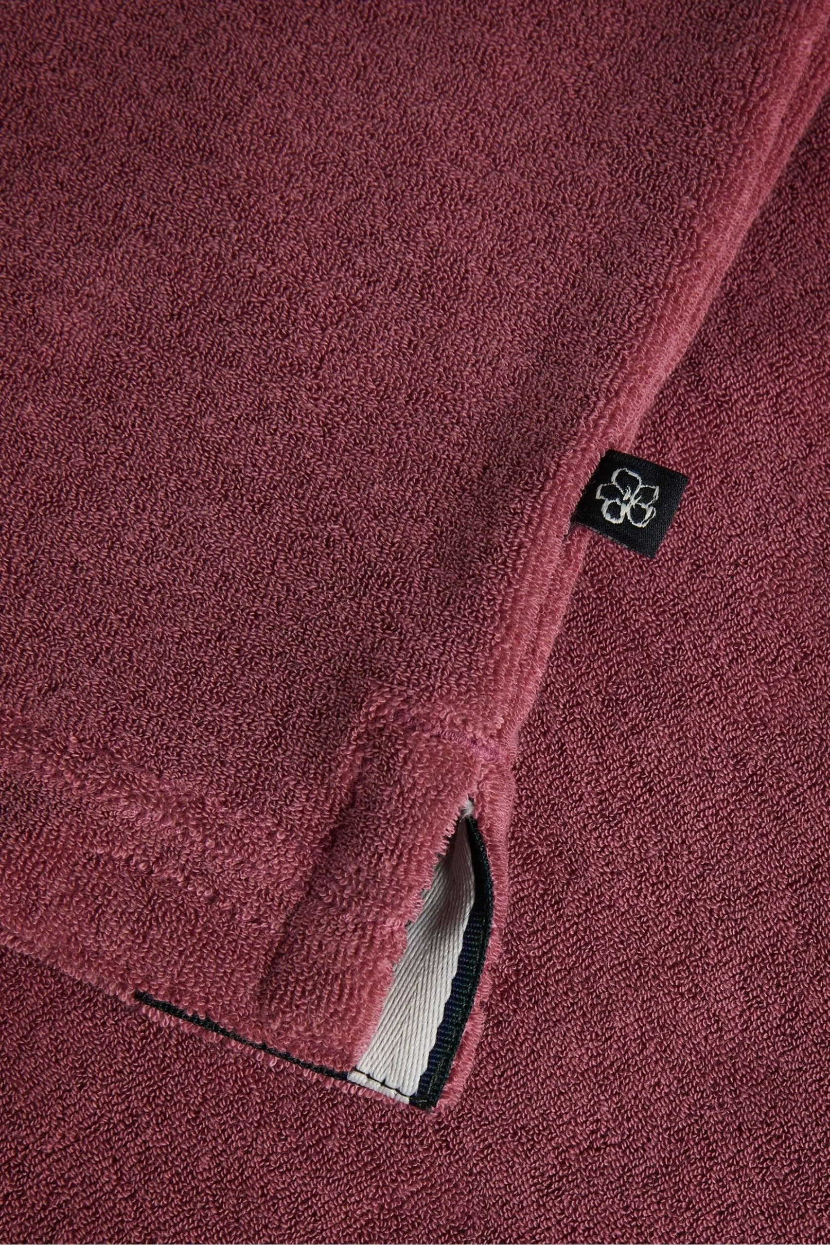 Ted Baker Pink Sndbank Short Sleeved Regular Fit Towelling Polo Shirt 7 Ted Baker Pink Sndbank Short Sleeved Regular Fit Towelling Polo Shirt - Image 5