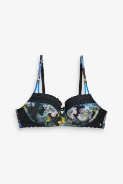 B By Ted Baker Black Floral Non Pad Underwire Bra 16 B By Ted Baker Black Floral Non Pad Underwire Bra -Ted Baker Shop M95789s