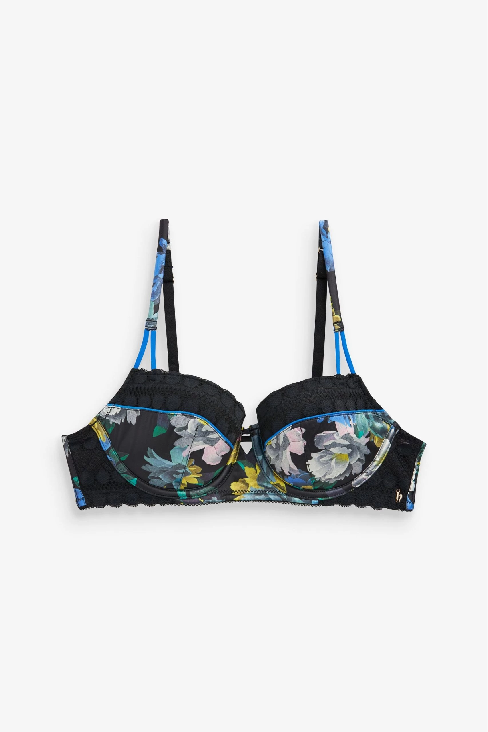 B By Ted Baker Black Floral Non Pad Underwire Bra 9 B By Ted Baker Black Floral Non Pad Underwire Bra - Image 7