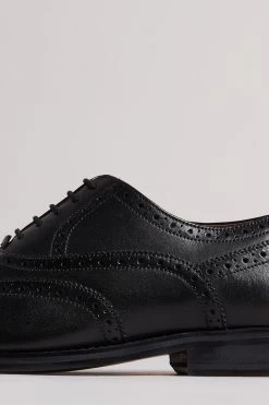 Ted Baker Amaiss Black Formal Leather Brogue Shoes -Ted Baker Shop M95967s4
