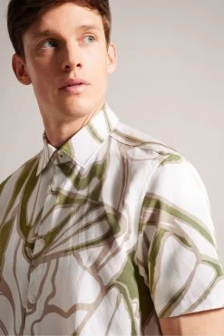 Ted Baker Cream Errew Regular Stems Shirt 11 Ted Baker Cream Errew Regular Stems Shirt -Ted Baker Shop M99333s4