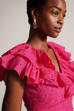 Ted Baker Pink Mazieh Broderie Top 10 Ted Baker Pink Mazieh Broderie Top -Ted Baker Shop N00684s4