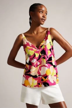 Ted Baker Pink Thaliah Double Layer Effect Cami Top
