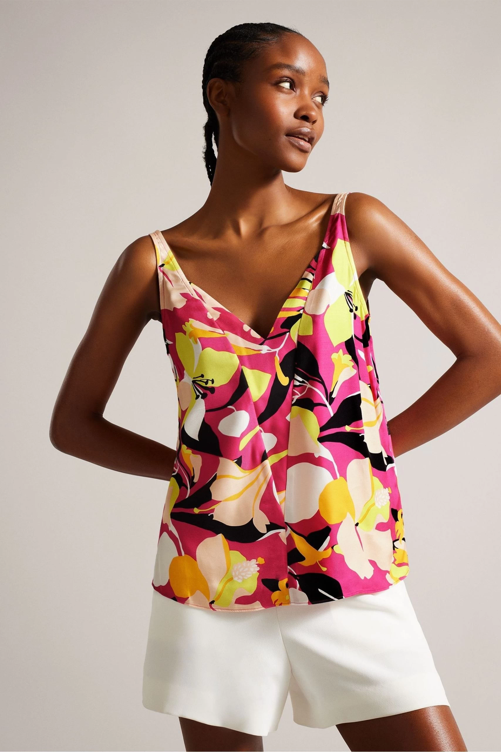 Ted Baker Pink Thaliah Double Layer Effect Cami Top 3 Ted Baker Pink Thaliah Double Layer Effect Cami Top