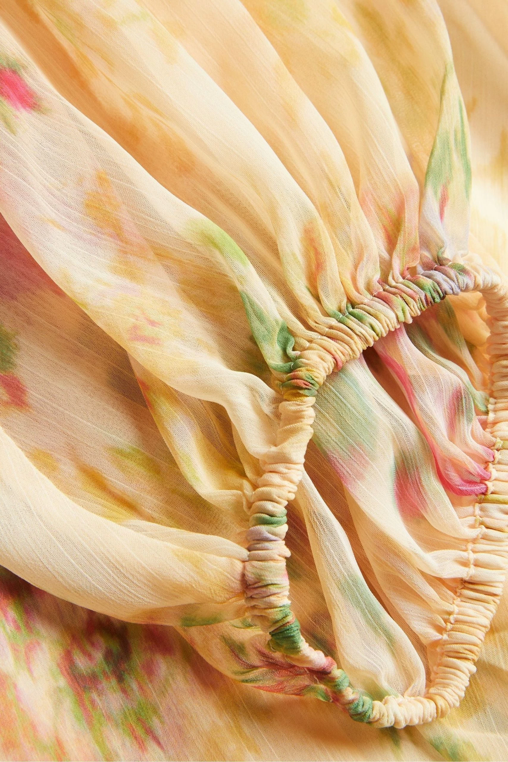 Ted Baker Tamziiy V-Neck Ggt Printed Tie Front Mini Brown Dress 7 Ted Baker Tamziiy V-Neck Ggt Printed Tie Front Mini Brown Dress - Image 5