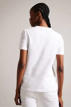 Ted Baker Esmayy Relaxed Graphic White T-Shirt 7 Ted Baker Esmayy Relaxed Graphic White T-Shirt -Ted Baker Shop N00694s2