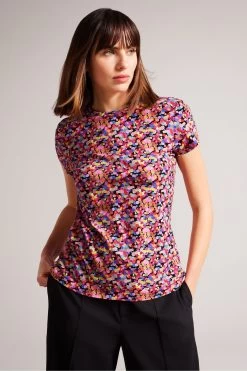 Ted Baker Phebie Black Fitted T-Shirt