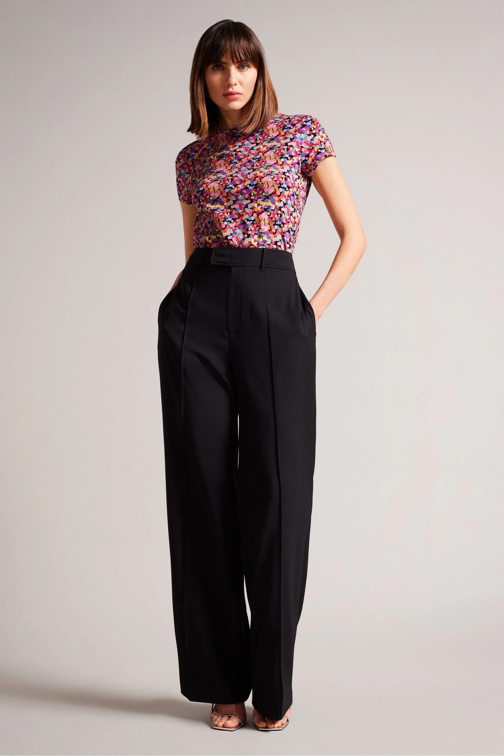 Ted Baker Phebie Black Fitted T-Shirt 5 Ted Baker Phebie Black Fitted T-Shirt - Image 3