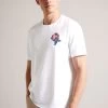 Ted Baker Nation Short Sleeve Coronation Themed White T-Shirt 2 Ted Baker Nation Short Sleeve Coronation Themed White T-Shirt -Ted Baker Shop N06566s