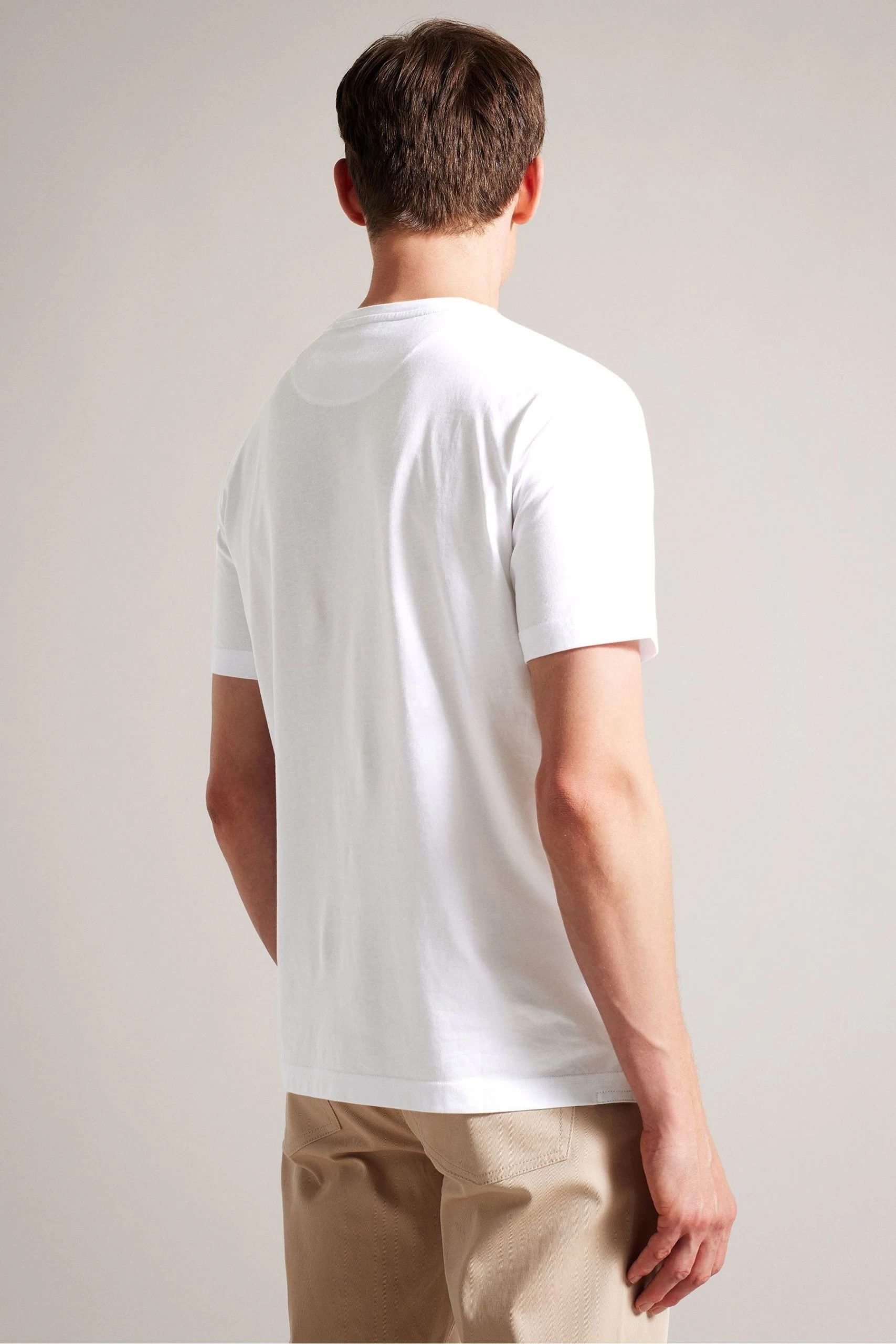 Ted Baker Nation Short Sleeve Coronation Themed White T-Shirt 4 Ted Baker Nation Short Sleeve Coronation Themed White T-Shirt - Image 2