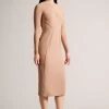 Ted Baker Ivylou Bodycon Nude Midi Dress With Sheer Panels 2 Ted Baker Ivylou Bodycon Nude Midi Dress With Sheer Panels -Ted Baker Shop N43 066s