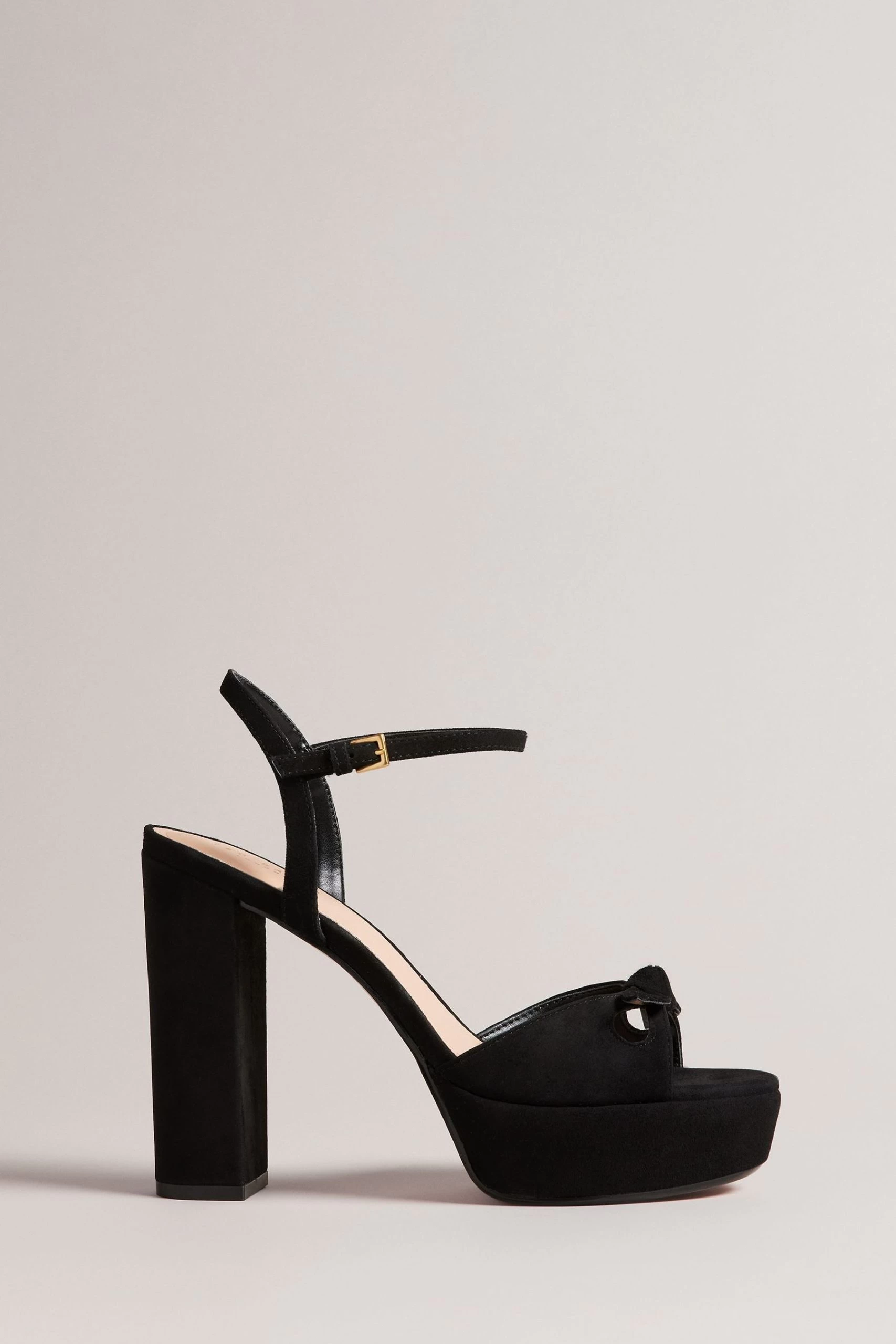 Ted Baker Kayllas Suede Bow Black Platform Sandals 3 Ted Baker Kayllas Suede Bow Black Platform Sandals