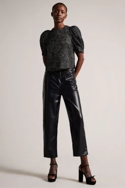 Ted Baker Kayllas Suede Bow Black Platform Sandals 11 Ted Baker Kayllas Suede Bow Black Platform Sandals -Ted Baker Shop N43031s5