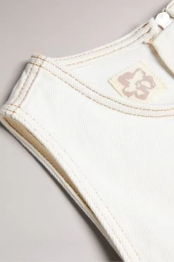 Ted Baker Cream Eriie Round Neck Sleeveless Full Skirted Dress 9 Ted Baker Cream Eriie Round Neck Sleeveless Full Skirted Dress -Ted Baker Shop N43039s4