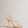 Ted Baker Gold Cayena Strappy Heeled Sandals 2 Ted Baker Gold Cayena Strappy Heeled Sandals -Ted Baker Shop N43040s