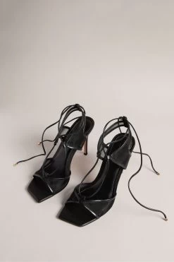 Ted Baker Junera Mesh Tie Black Strap Sandals 8 Ted Baker Junera Mesh Tie Black Strap Sandals -Ted Baker Shop N43052s2