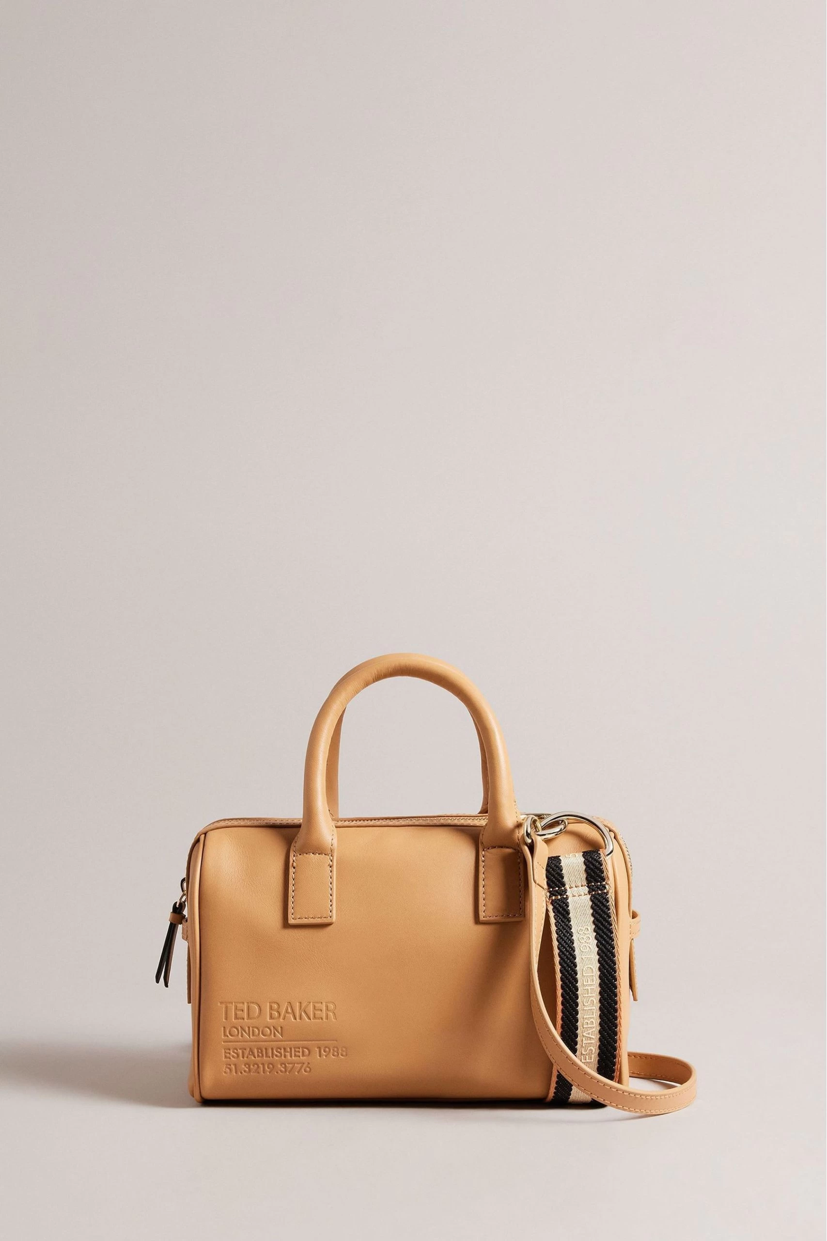 Ted Baker Natural Daralia Camel Branded Webbing Holdall Bag 3 Ted Baker Natural Daralia Camel Branded Webbing Holdall Bag