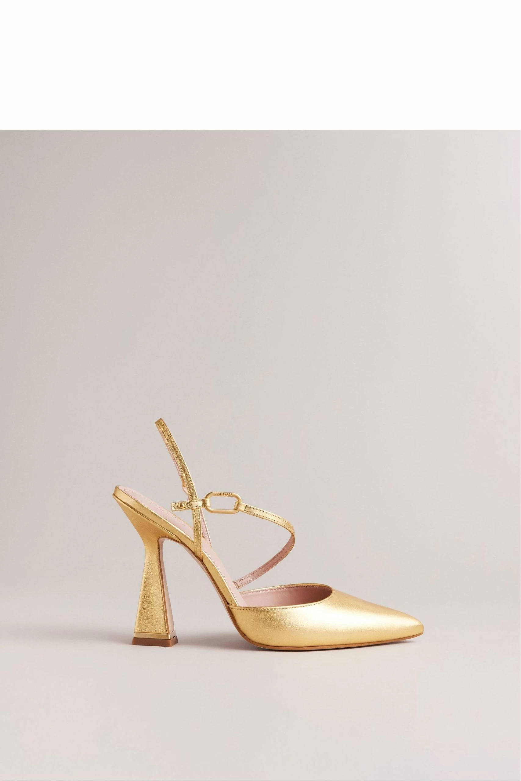 Ted Baker Gold Coriana Metal Hardware Pointed Courts 3 Ted Baker Gold Coriana Metal Hardware Pointed Courts