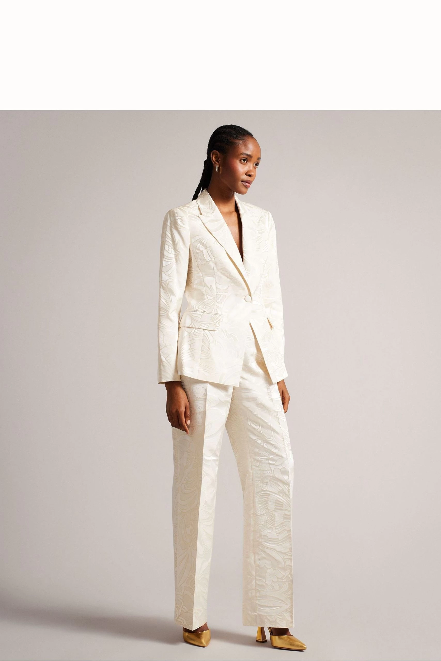 Ted Baker Gold Coriana Metal Hardware Pointed Courts 7 Ted Baker Gold Coriana Metal Hardware Pointed Courts - Image 5