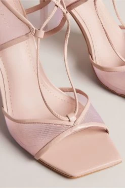 Ted Baker Pink Junera Mesh Tie Strap Sandals 9 Ted Baker Pink Junera Mesh Tie Strap Sandals -Ted Baker Shop N43064s3
