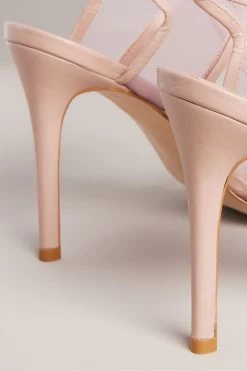 Ted Baker Pink Junera Mesh Tie Strap Sandals 10 Ted Baker Pink Junera Mesh Tie Strap Sandals -Ted Baker Shop N43064s4