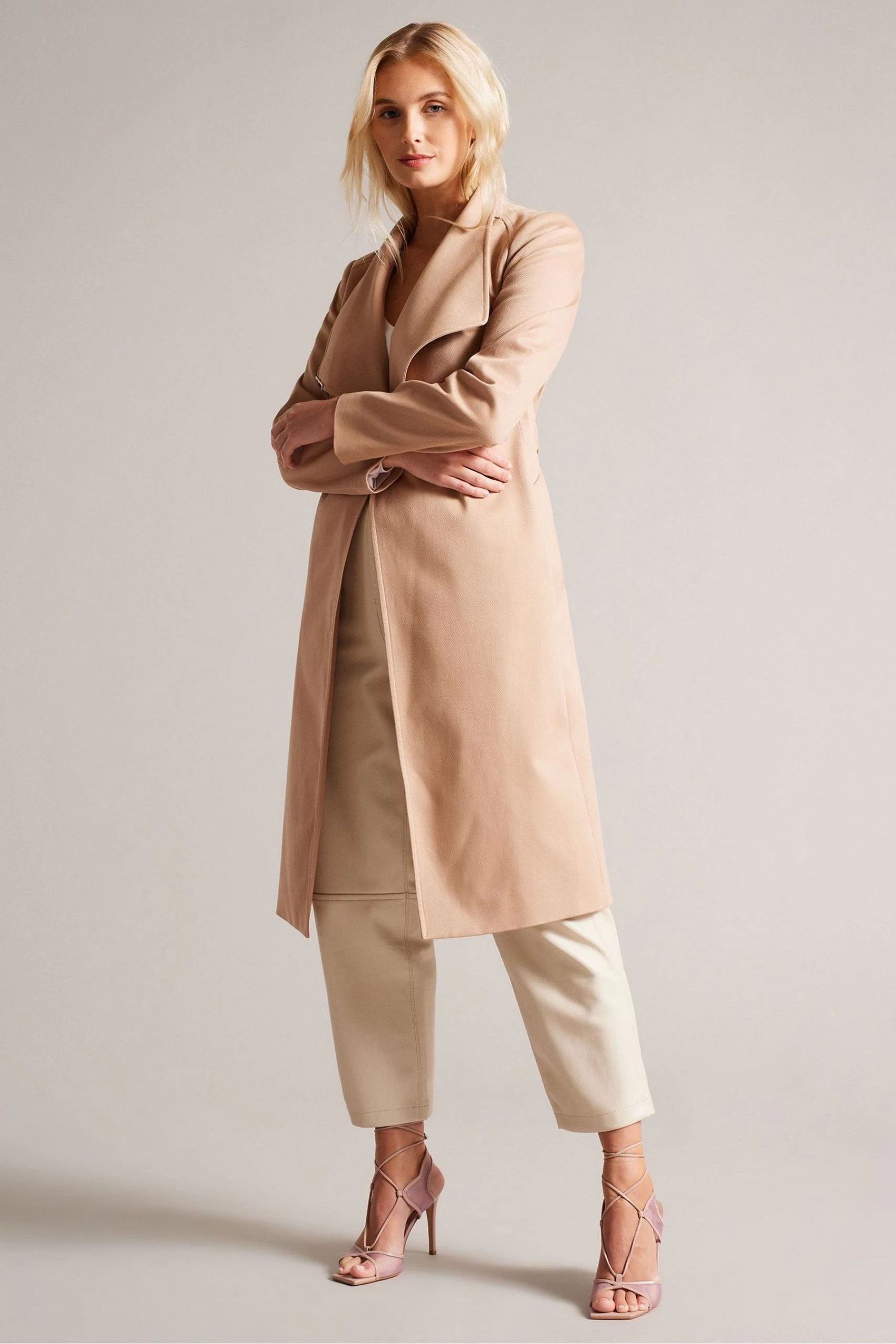 Ted Baker Pink Junera Mesh Tie Strap Sandals 7 Ted Baker Pink Junera Mesh Tie Strap Sandals - Image 5